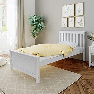 white single bed frame