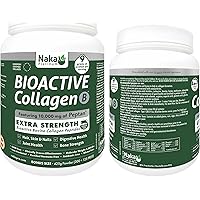 Naka Platinum Pro Collagen featuring 10,000 mg of Peptain, Extra Strength Bioactive Bovine Collagen Peptides. For Skin, Nails