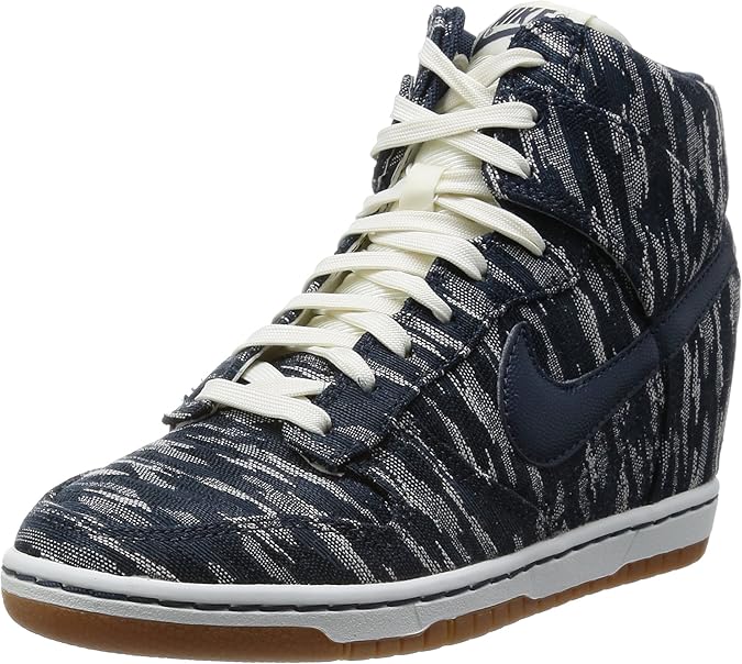Amazon.com | Nike Women's Shoes Dunk Sky HI PRM. Color: Sail/Armory Navy 585560-100 (Size: 7 