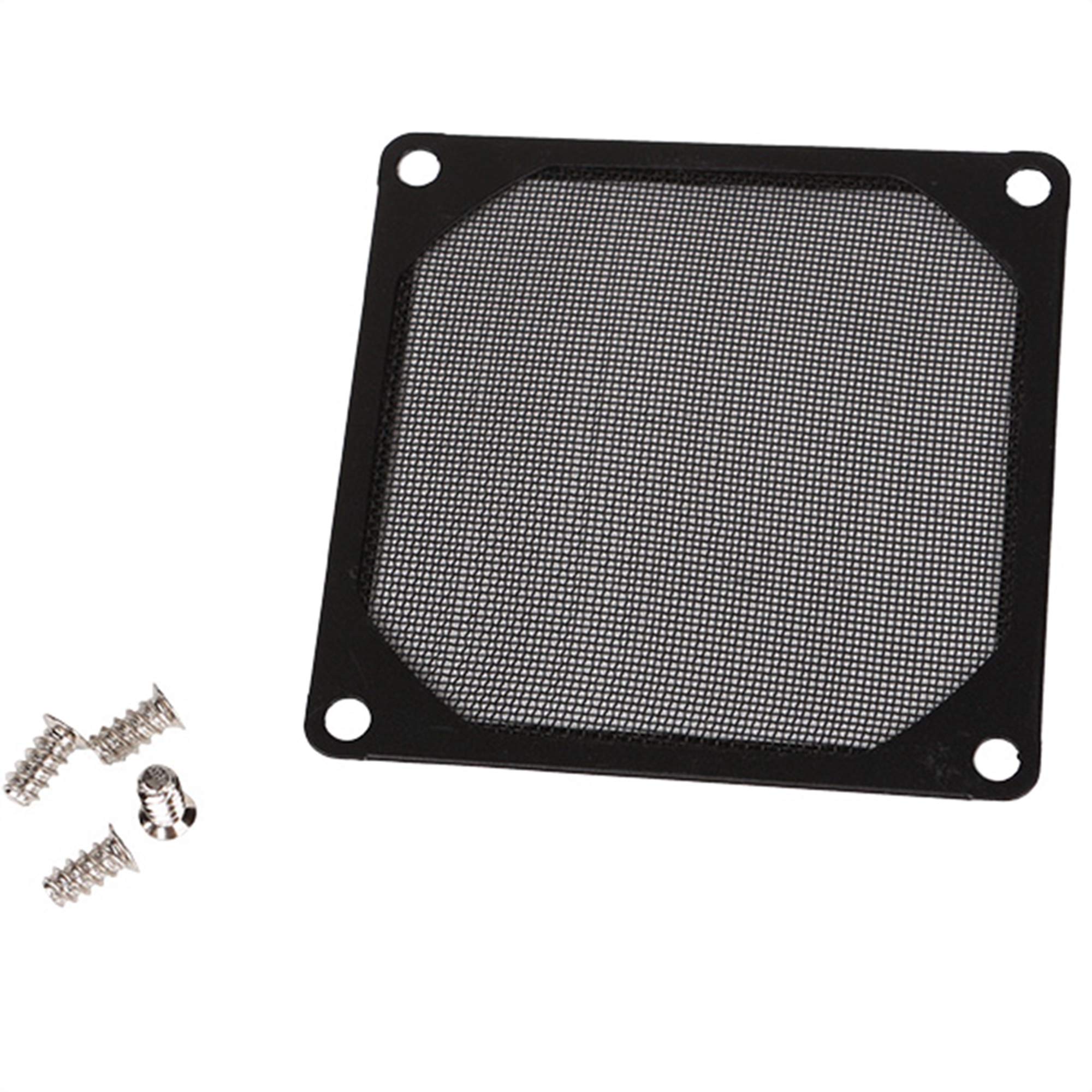 BQLZR Black 80 X 80mm PC Computer Chassis Fan Filter Mesh Metal Strainer，80mm Screen