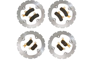 Traild Can-Am Defender HD10/HD9/HD8/HD7/HD5 2016-2024 Ridge Rider Rotor and Brake Pad Kit (3 Seater, Ceramic)