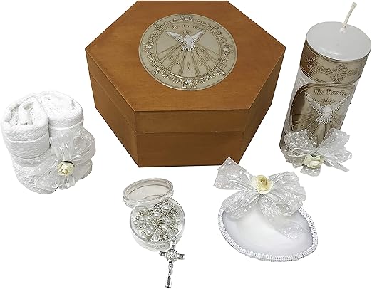 baptism candle set for baby boy