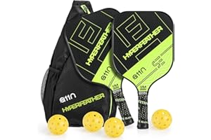 A11N SPORTS A11N Pickleball Paddles Set of 2/4 with Pickleball Paddles, 4 Pickleball Balls and Pickleball Bag - USA Pickleball Approved, Pickleball Gifts for Beginners