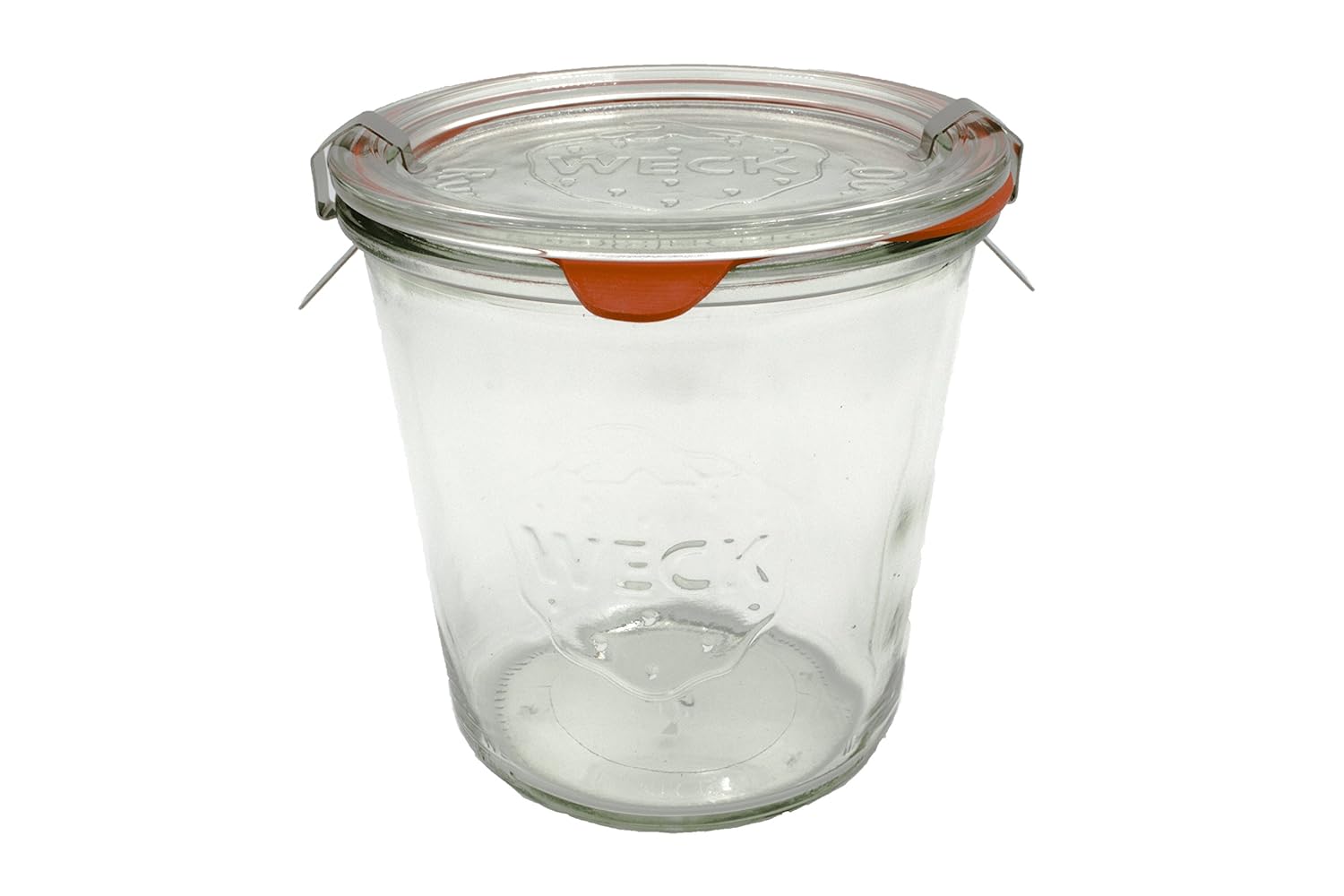 Weck diritto 580 ml - Set di 6 vasetti di 580 ml con coperchio da 100