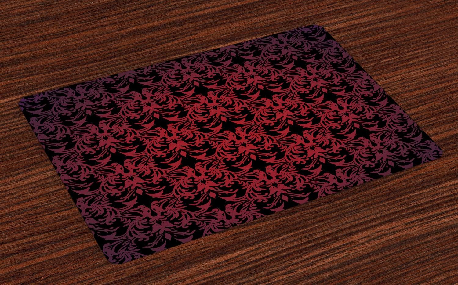 Best burgundy placemats for dining table