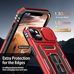 Goodon for iPhone 14 Plus Case with Sliding Camera