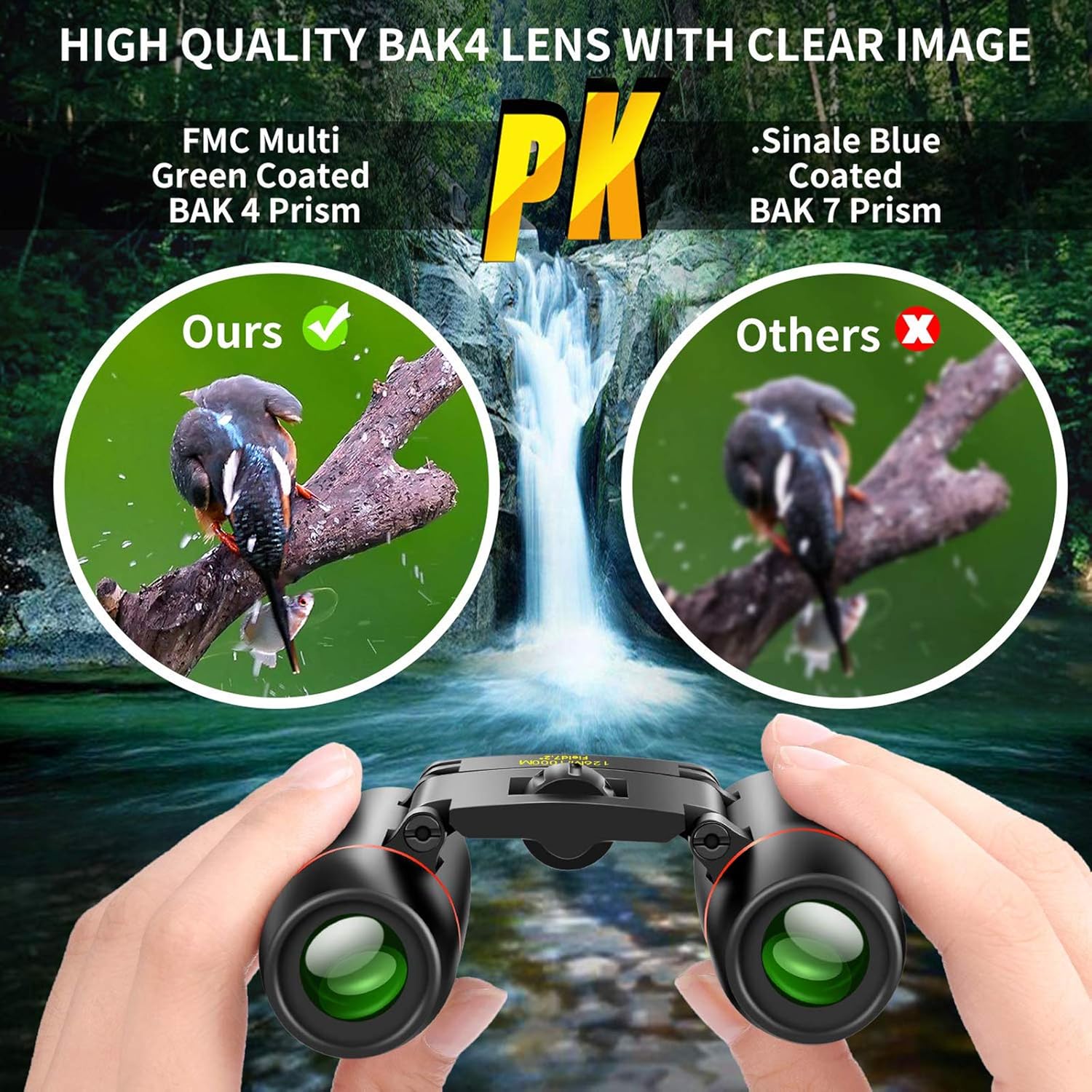POLDR 12X25 Small Pocket Binoculars Compact Adults, Mini Kids Binoculars Boys for Bird Watching, Concert Theater Opera : Camera & Photo