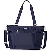 Baggallini Essential Laptop Tote - Work Tote Bag with Laptop Sleeve - Lightweight Travel Crossbody Shoulder Bag for Women