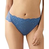 Wacoal womens Vivid Attraction Lace Mesh Back Full Coverage Hi-cut Brief Panty, 841384