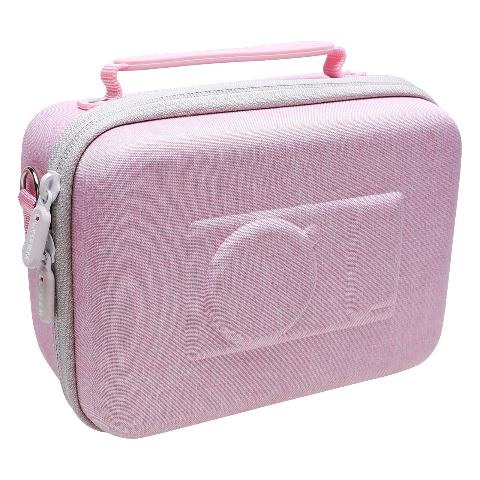 Camera Case Compatible with Sony Alpha ZV-E10 / ZV-1F / ZV-1 / ZV-1 II Vlog Camera with Shoulder Strap by LTGEM, Fits Vlogger Accessory Kit Tripod and Microphone, Pink