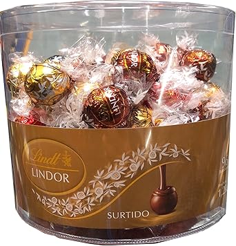 Caja con 96 Bombones Lindor Chocolate Surtido. Lindt.: Amazon.es: Alimentación y bebidas