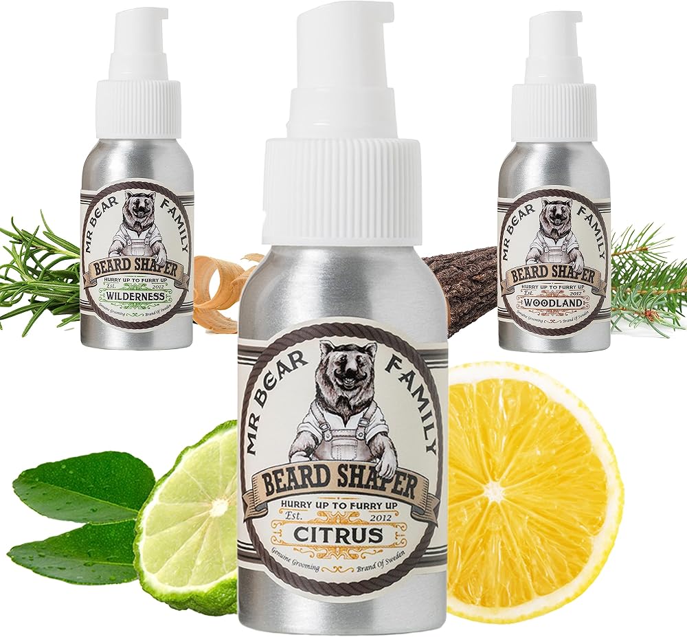 Mr Bear Family Beard Shaper Citrus 2-in-1 Styling Balm & Moisturiser