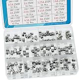 AUKENIEN 5x20mm Slow Blow Glass Fuse Kit 0.5-10A 120pc 250V view 4