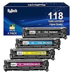 118 Toner Cartridge Black Cyan Magenta Yellow