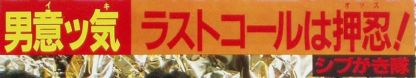 レコード『男意ッ気／ラストコールは押忍！』で使われている【ゴナ】