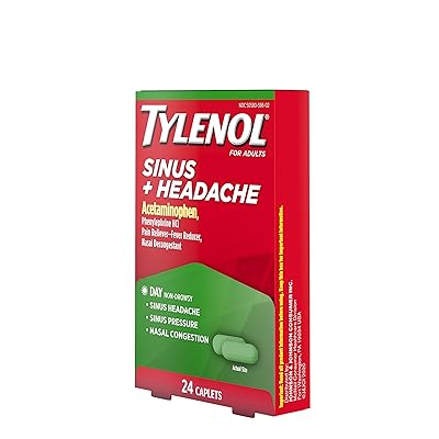 Buy Tylenol Sinus Headache Non Drowsy Caplets Sinus Pressure Congestion Relief 24 Ct Online In Greece B00dzg46t2