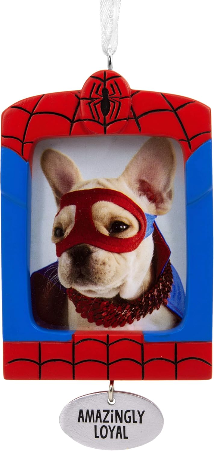 Hallmark Christmas Ornaments, Marvel Spider-Man Pet Picture Frame Ornament