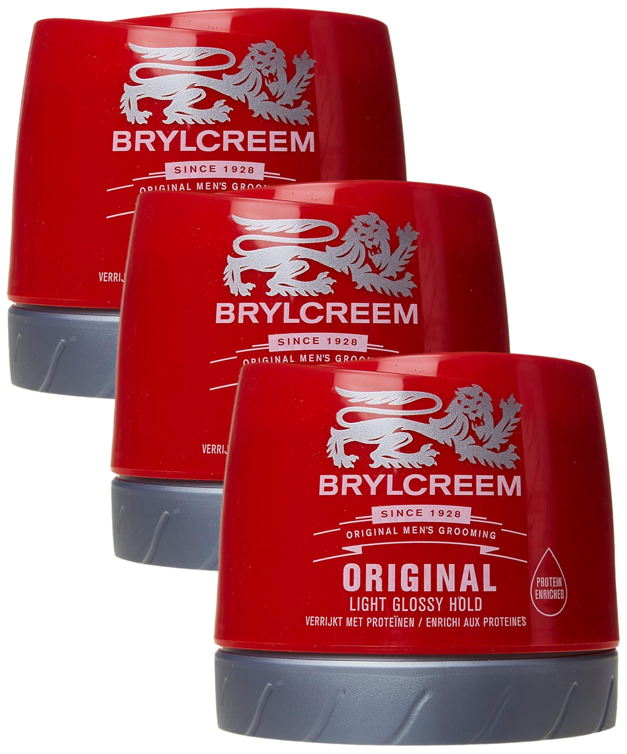 Brylcreem Protein Enriched Hair Styling Cream, 250ml (Pack of 3) โ image 1
