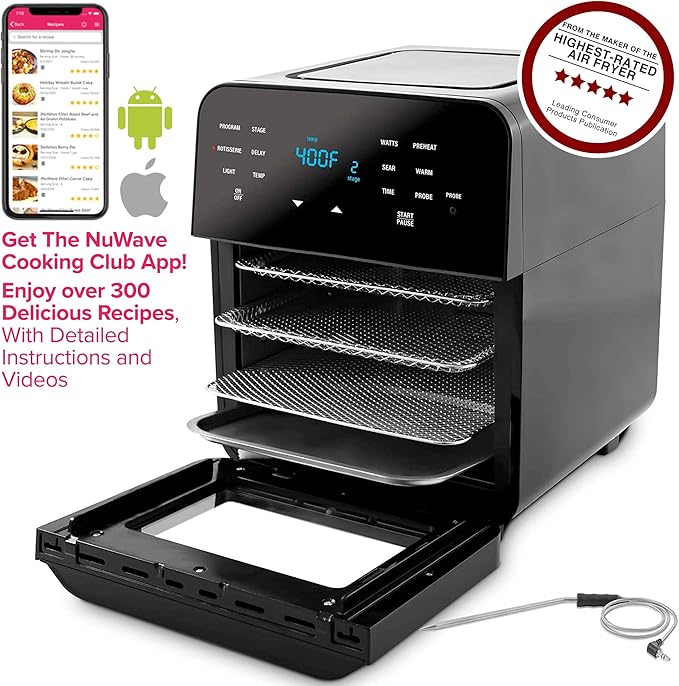 NUWAVE BRIO 14Quart Large Capacity Air Fryer Oven with