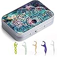 Gerkia Dental Floss Portable Case, Easy to Store Floss Picks of Various Sizes, Portable Dental Floss Dispenser is Perfect for Travelling, Hotels, Dinners, Appointments.Mandara