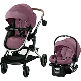 Graco Modes Nest 3-in-1 Travel System (Stroller &amp; Car Seat), Norah | 3 Modes: Infant Car Seat Carrier &amp; Pramette, Toddler Stroller; Slide2Me Height-Adjustable and Reversible Stroller Seat