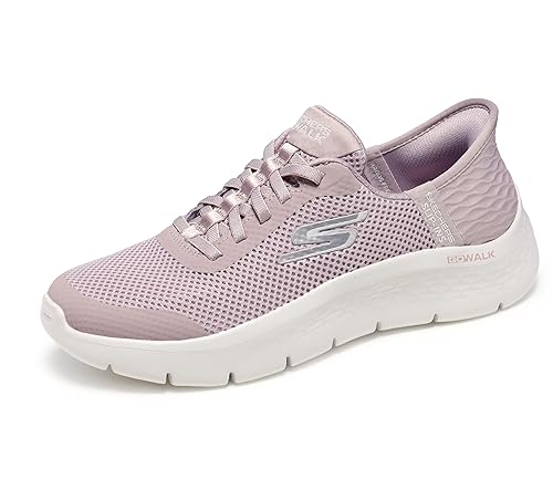 Skechers Women's Go Walk Flex Hands Free Slip-Ins - Grand Entry Sneaker, Mauve, 6 Wide