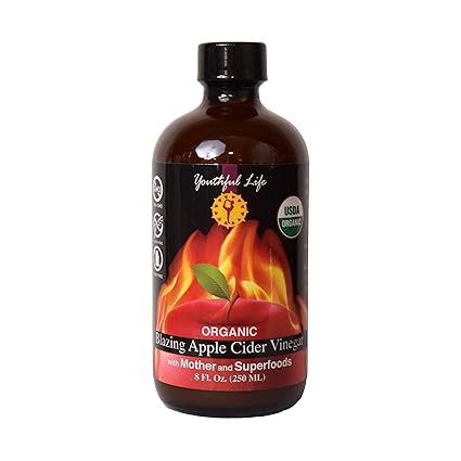 Blazing Apple Cider Vinegar Acv With Mother And Superfoods Organic Raw Unfiltered Unpasteurized Probiotic Ideal For Detox Cleanse Tasty
