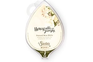Shortie's Candle Company Honeysuckle Jasmine Natural Soy Wax Melts - 1 Highly Scented 3 Oz. Bar - Made with 100% Soy and Essential Fragrance Oils - Phthalate & Paraffin Free, Vegan, Non-Toxic