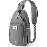 SKYSPER Sling Bag RFID Crossbody Sling Backpack Cross Body Shoulder Bag Travel Hiking Daypack for Women Men(Darkgrey)