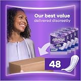 Always Discreet Ultimate Day Incontinence Pads for Women 48 Count view 8