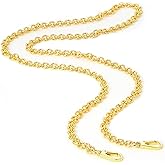 jiesinlov Thick Purse Chain Strap CrossBody Handbag Gold Long bag Chains Shoulder Bag Strap Replacement,with Metal Buckles For Pochette (D 43.3in)