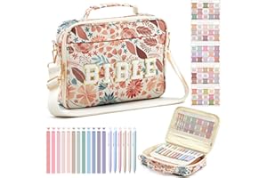 SINLOAD Large Bible Cover Case for Women, Bible Study Supplies 12 x 9 x 2.5 Chenille Letter PU Leather with Tabs Gel Pen Highlighters with Strap Back to School Supplies Christian Gifts for Girl