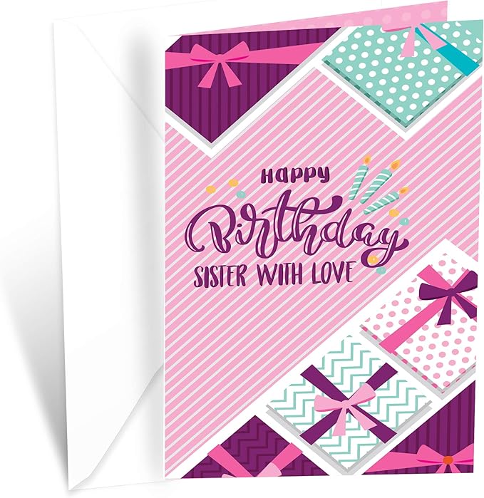Prime Greetings Birthday Card Sister With