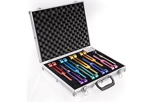 PPOLB Chakra Tuning Forks Set, 7 Chakra and 1 Soul Purpose Weighted Tuning Forks Set for Healing, Sound Therapy, Chakra Tuning Fork Set with Tuning Fork Activator and Exquisite Gift Box