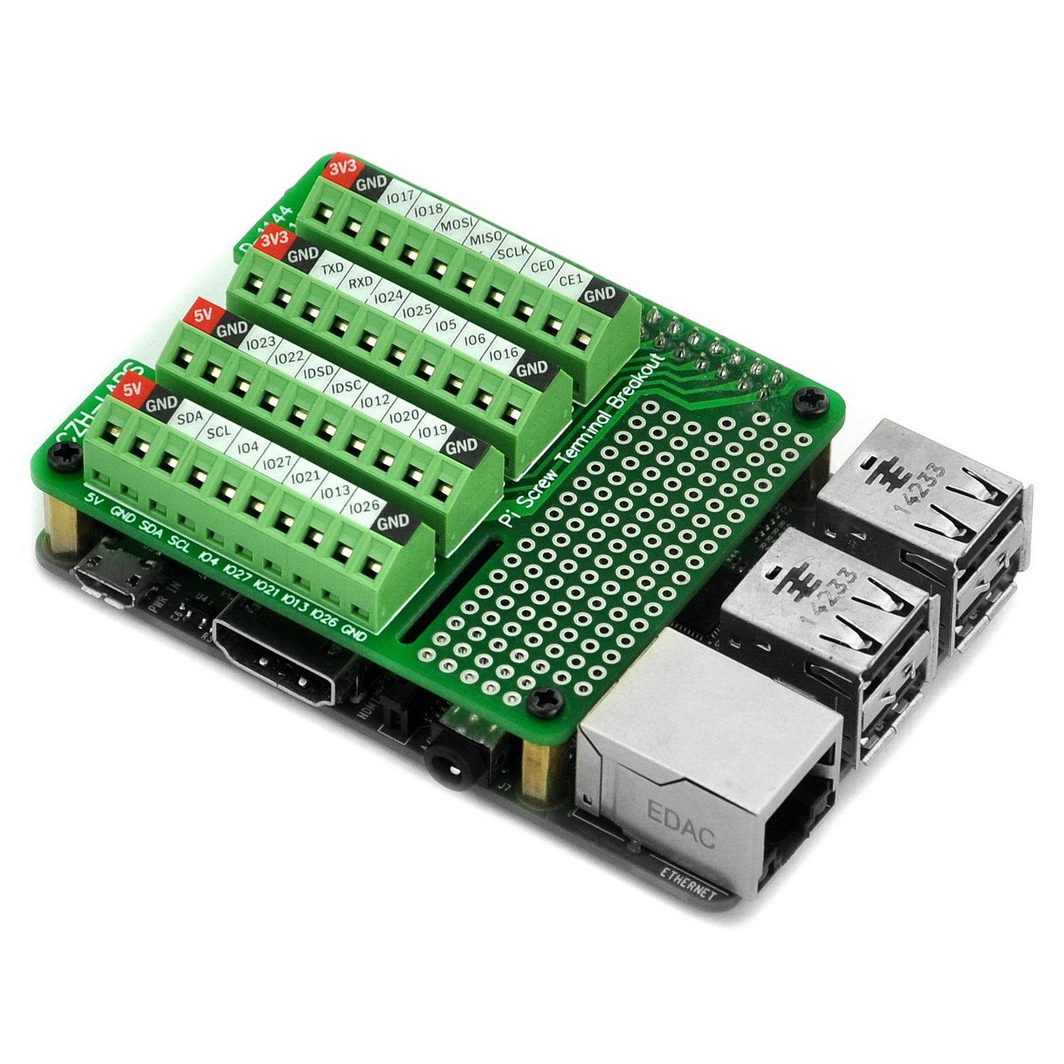 ElectronicsSalon Pi Screw Terminal Block Breakout Module, for