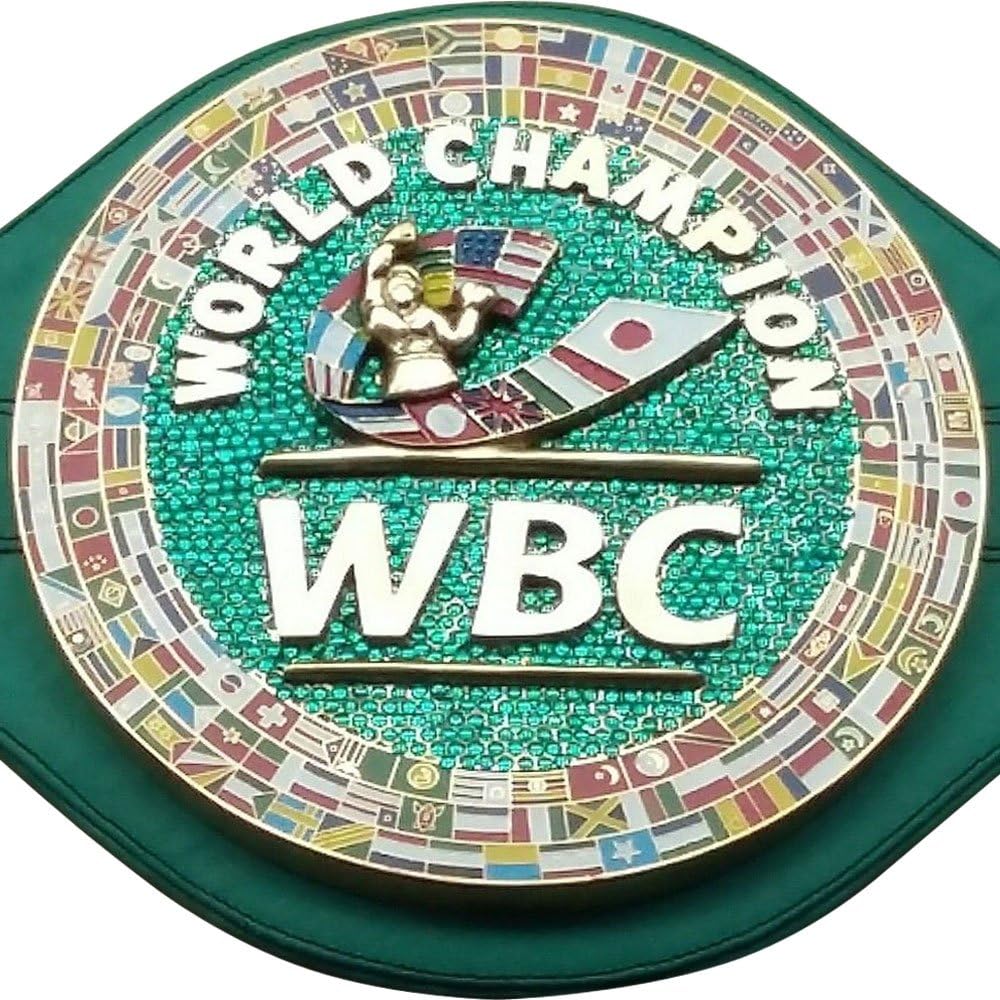 WBC EMERALD Championship Boxing Belt Synthetic Leather Replica Adult