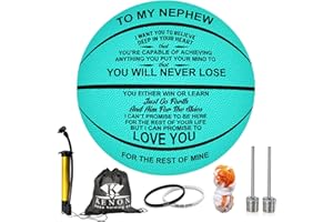 K KENON Customized Engraved Basketball Personalized Basketball for Daughter Son Granddaughter Grandson Nephew Niece Christmas Birthday Gifts - You Will Never Lose