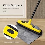 JEHONN Rubber Broom with Squeegee 134CM Telescopic Handle Pet Hair Remover view 3