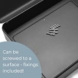 Cathedral Products 12 Inch Black Lockable Security Box with Bolt Down Kit view 4