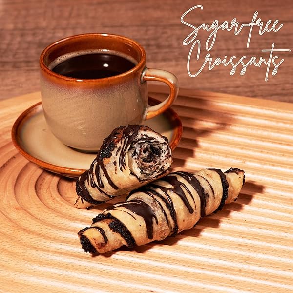 SUGAR FREE PASTRIES | CHOCOLATE CROISSANT CHOCOLATE BABKA BREAD | BREAKFAST PASTRY | DAIRY & NUT FREE | PRESERVATIVE FREE | UNIQUE FOR HOLIDAYS & BIRTHDAYS | 10 OZ STERN’S BAKERY