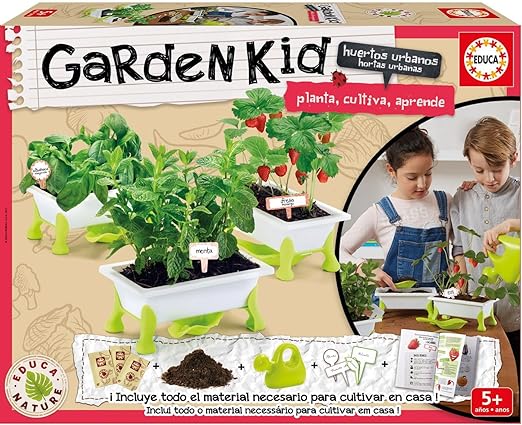 Educa Borrás- Garden Kid Tomate, Lechuga y Rúcula, 2 x 100 Piezas ...