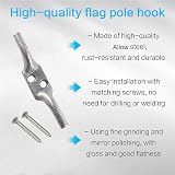 SUL Galvanised Cleat Hook 100mm Heavy Duty for Rope Cord Trailer Washing Line view 4