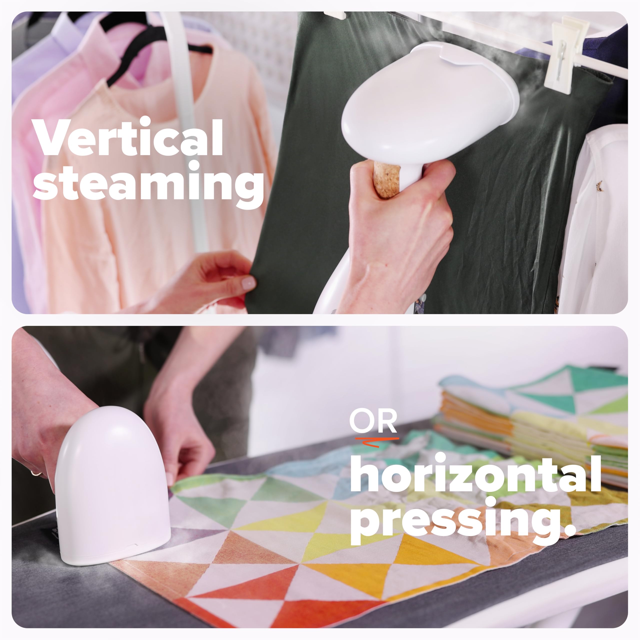 Dupray Voila 3-in-1 Steamer - Portable Handheld Fabric Steamer for Clothes, Travel-Friendly and Versatile
