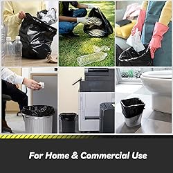 100 Count 17 Micron Extra Heavy Duty 4 Gallon Trash