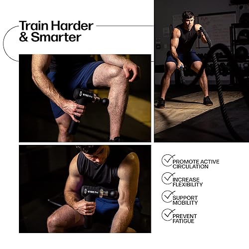 Exerscribe Vybe Pro Muscle Massage Gun for Athletes Speeds,
