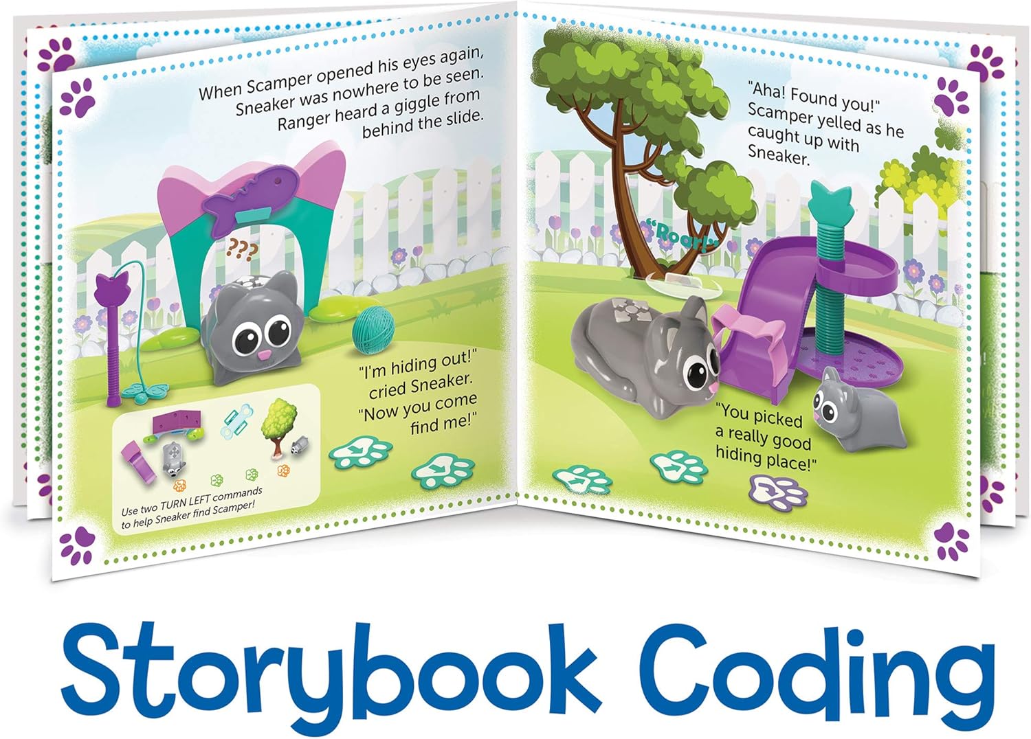 Learning Resources Coding Critters Scamper & Sneaker, ganador del premio Toy of the Year Award, escuela en casa, juguete interactivo de codificación STEM, juguete de codificación temprana para niños, juego de 22 piezas, edades 4+: ... - Amazon.com