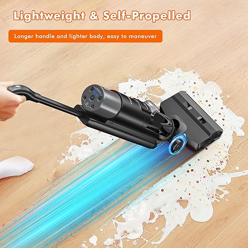 Tosima Wet-Dry Vacuum Cleaner, Cordless Vacuum Mop, Lightweight