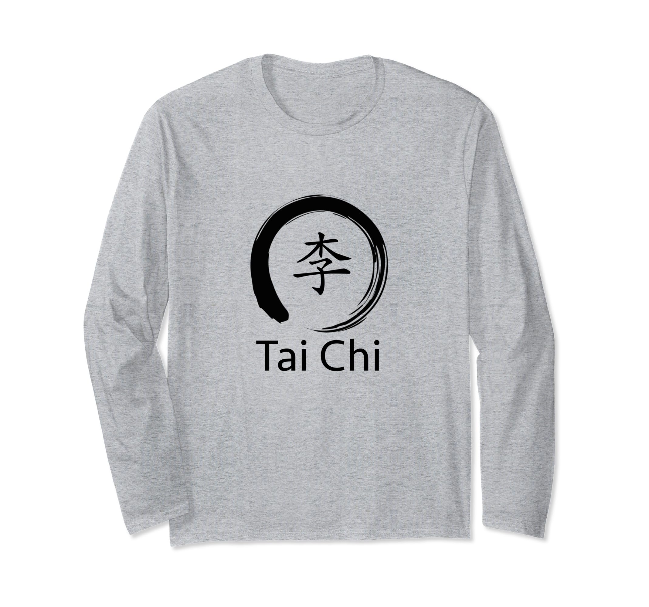 Tai Chi Beginner / Classic Tai Chi Calligraphy Qi Kanji Idea Long Sleeve T-Shirt
