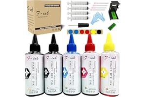 F-Ink 5 Bottles Ink and Refill Kits Compatible for Canon Ink Cartridges 275 276 260 261 245 246 PG-275XL CL 276XL PG-260XL CL