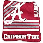 Logo Brands NCAA Raschel Throw Blanket – 50 x 60 Soft Fleece Blanket, Officially Licensed Collegiate Design, Cozy Throw for Tailgating, Game Day, & Home Décor